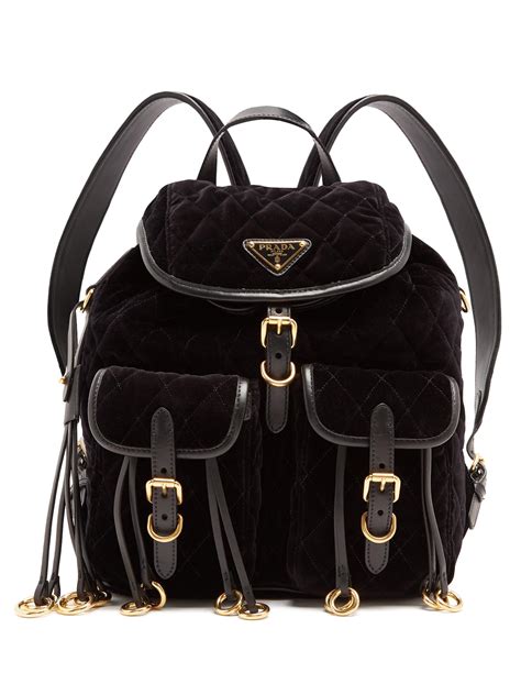 prada lace bag|Prada leather backpack.